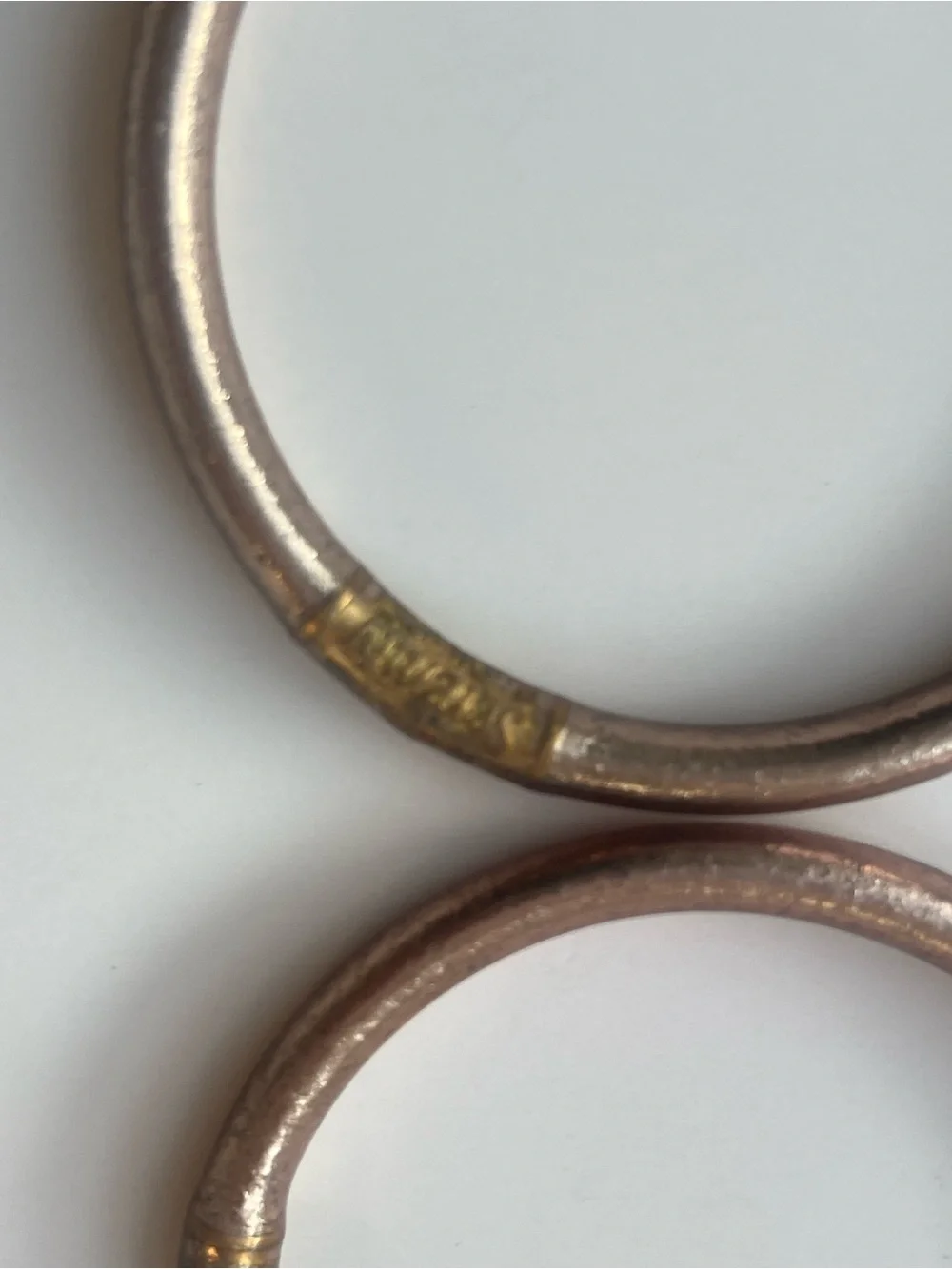 BuDha Girl bangles. Rose Gold set of 6-YOUTH Size large
